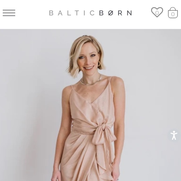 Baltic Born Satin Midi Dress - Picture 1 of 8